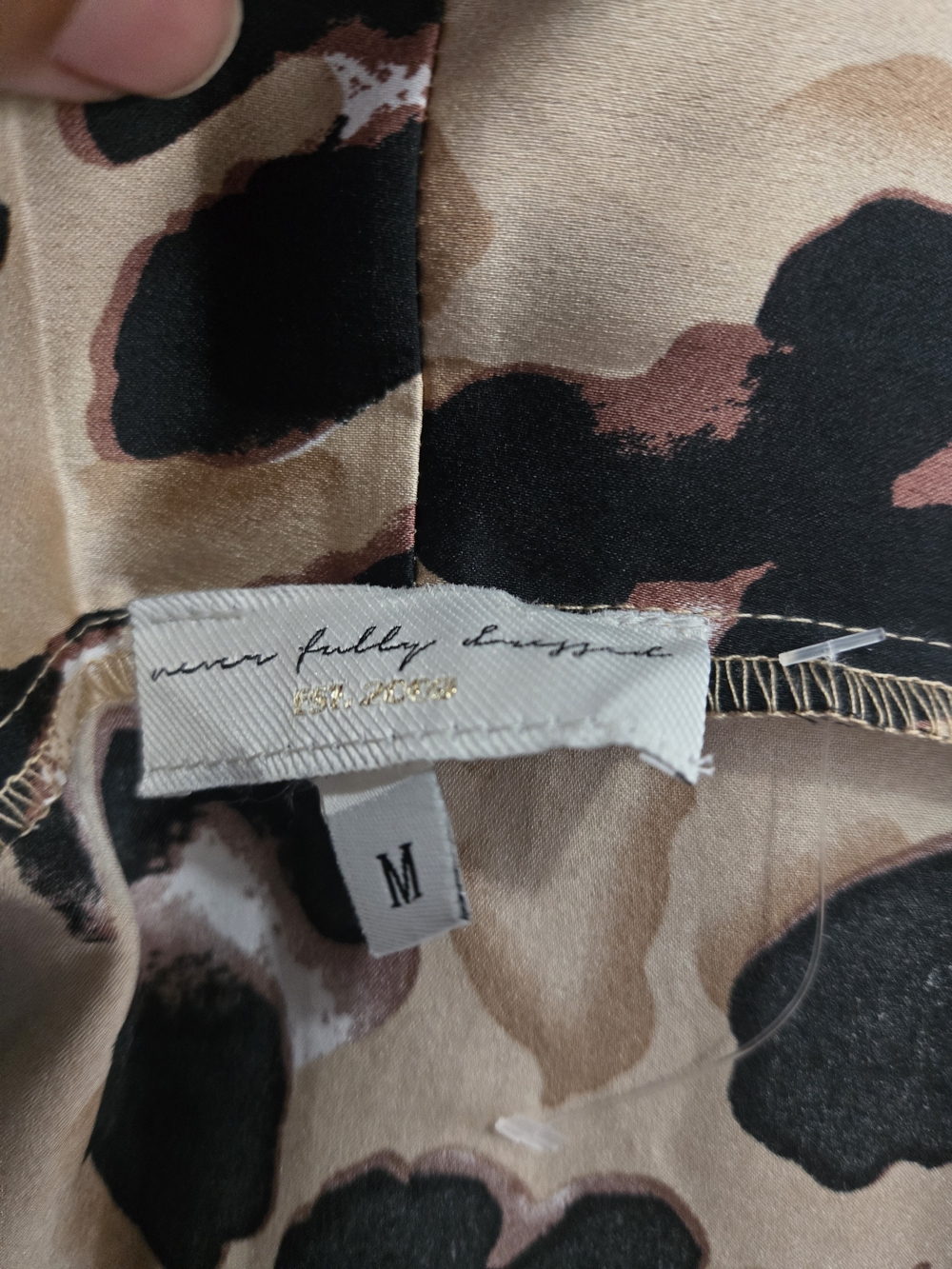 Never Fully Dressed Leopard-Print Midi Wrap Skirt in Beige, Black & Pink - Picture 11 of 11